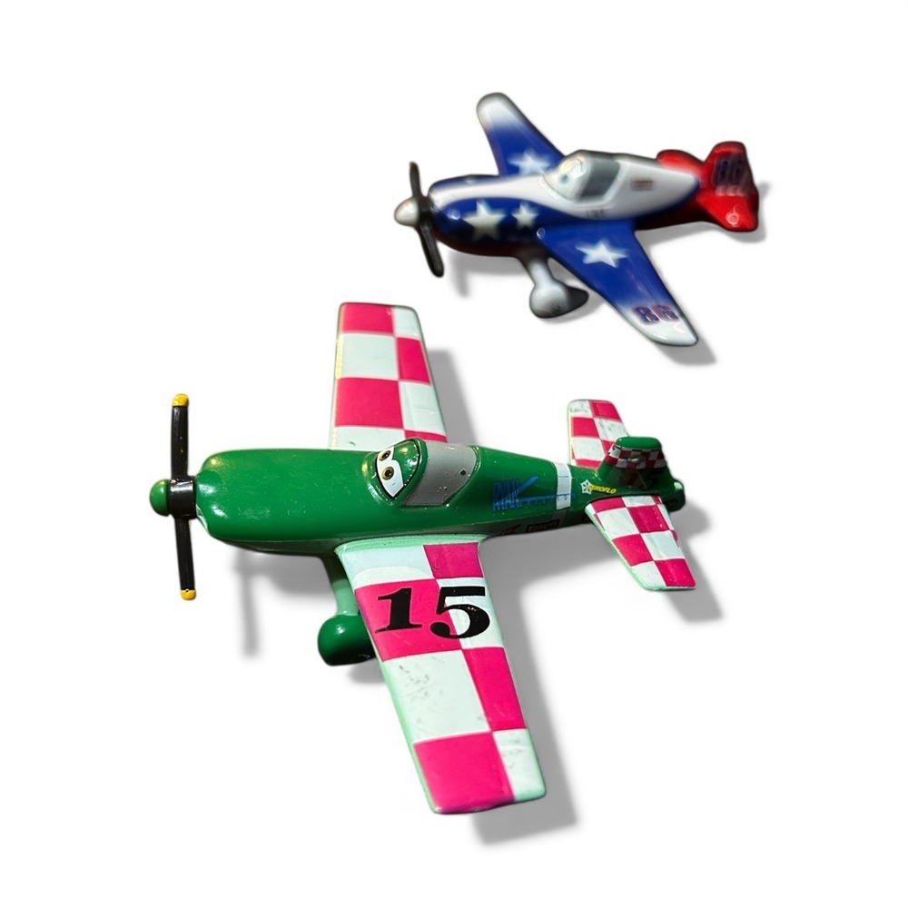 Disney Planes Jan Kowalski #15 Diecast • Mattel 2013 •‎ BCB86 / LJH86 - Lot of 2